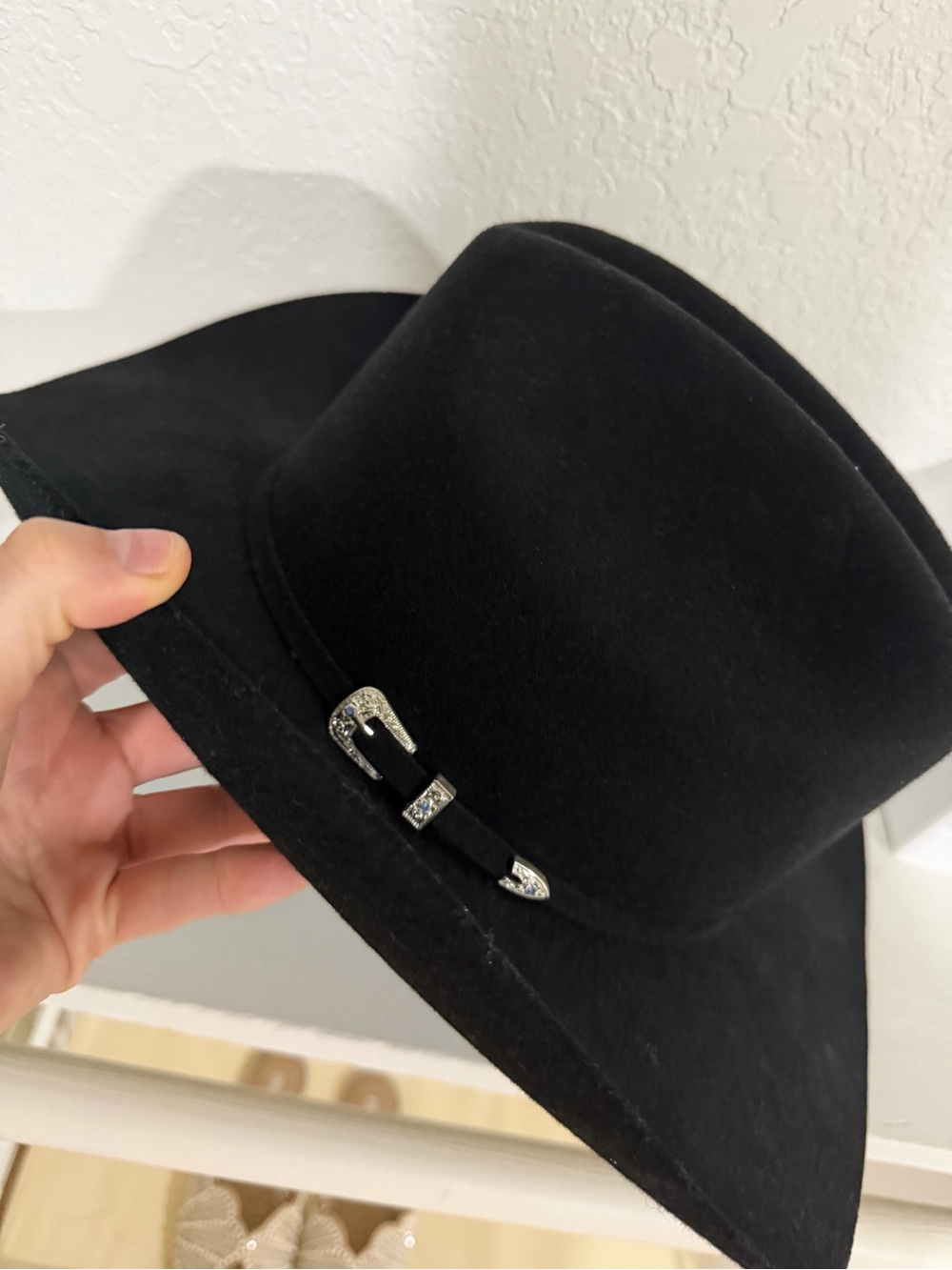 Unisex Black western tejana
